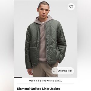 Lululemon diamond quilted liner jacket size m NWT